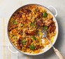 One-pot chicken & rice in a casserole dish