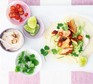 Grilled salmon tacos with chipotle lime yogurt